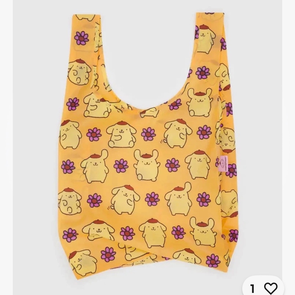 BAGGU Yellow standard size  Pompompurin Tote NWT rare sold out